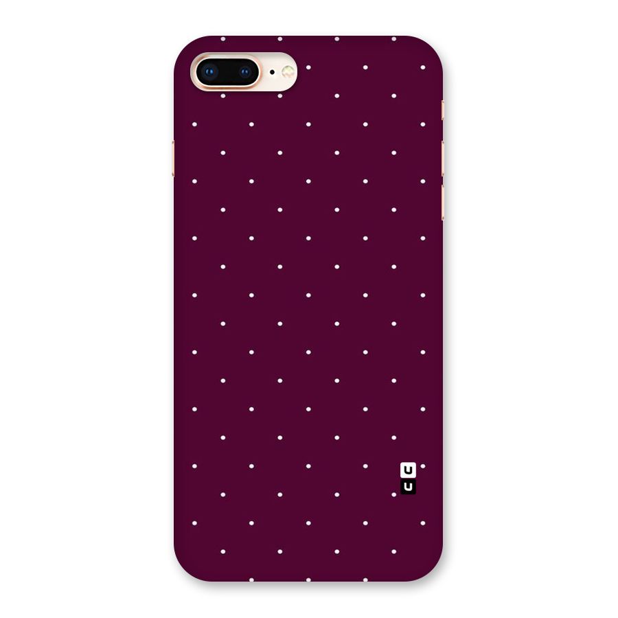 Purple Polka Back Case for iPhone 8 Plus