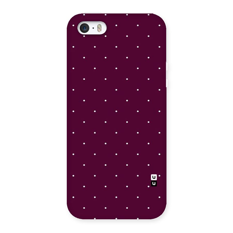Purple Polka Back Case for iPhone SE