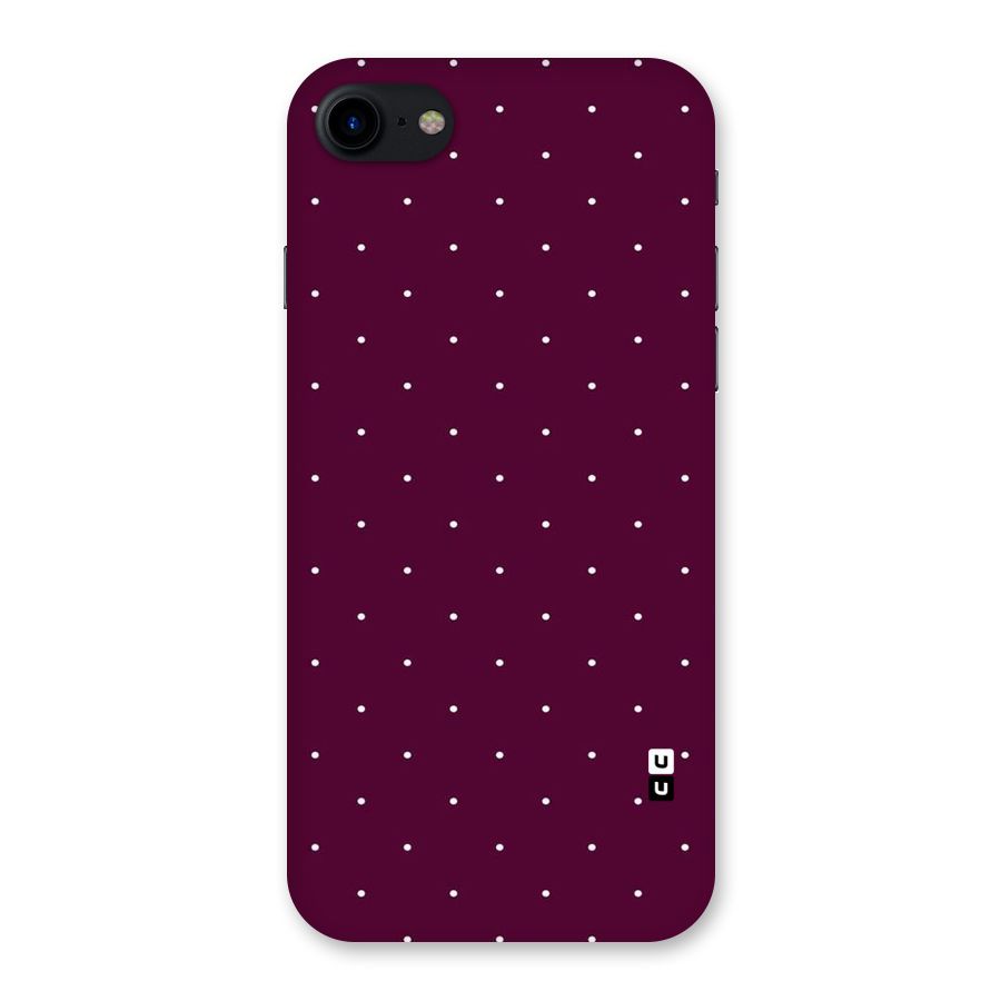 Purple Polka Back Case for iPhone SE 2020