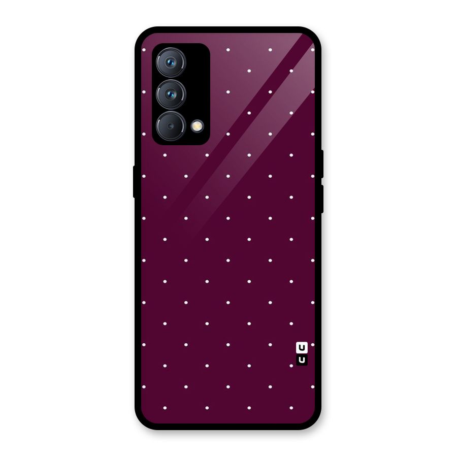 Purple Polka Glass Back Case for Realme GT Master Edition