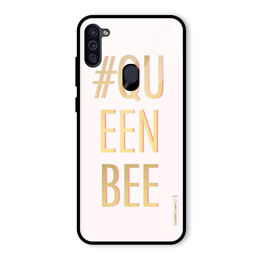 Queen Bee Glass Back Case for Galaxy M11