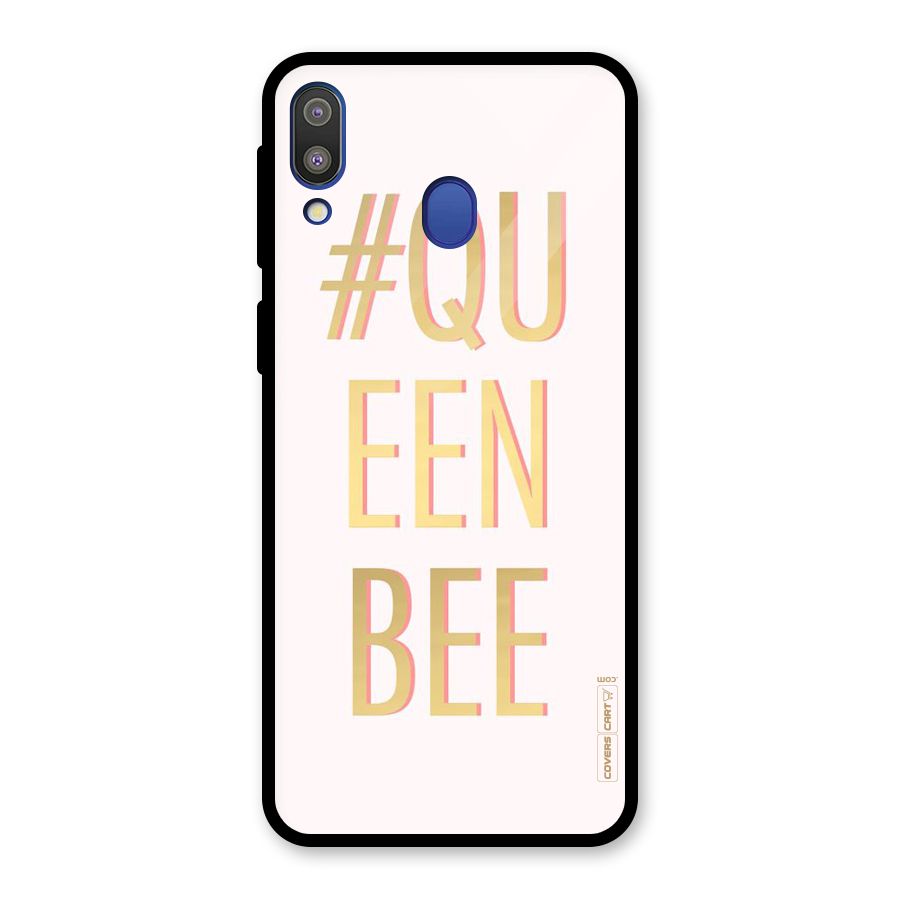 Queen Bee Glass Back Case for Galaxy M20