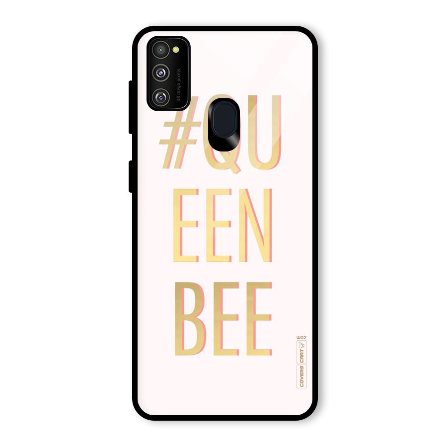 Queen Bee Glass Back Case for Galaxy M30s