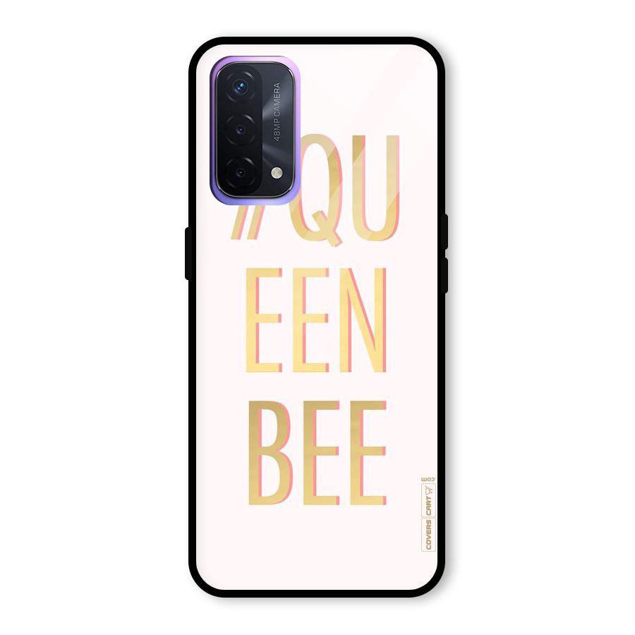 Queen Bee Glass Back Case for Oppo A74 5G