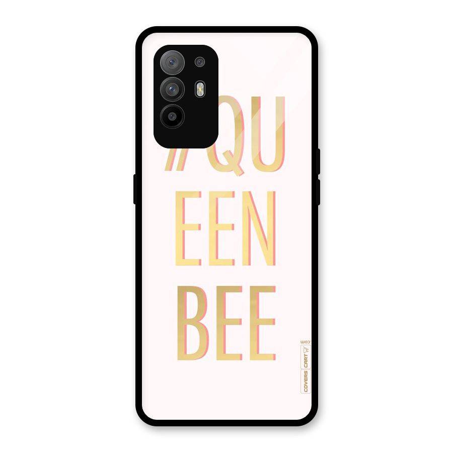 Queen Bee Glass Back Case for Oppo F19 Pro Plus 5G