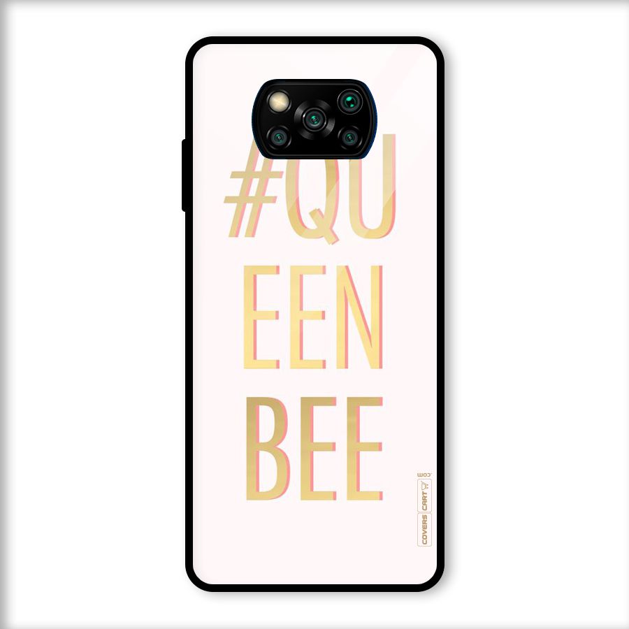 Queen Bee Glass Back Case for Poco X3