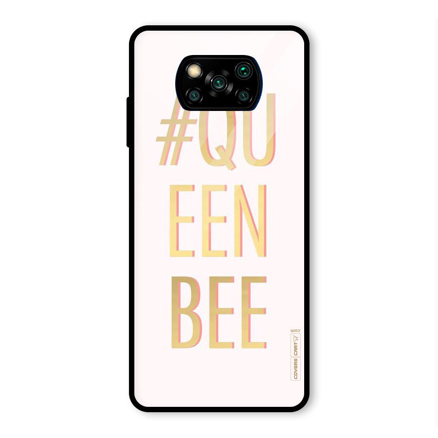 Queen Bee Glass Back Case for Poco X3 Pro