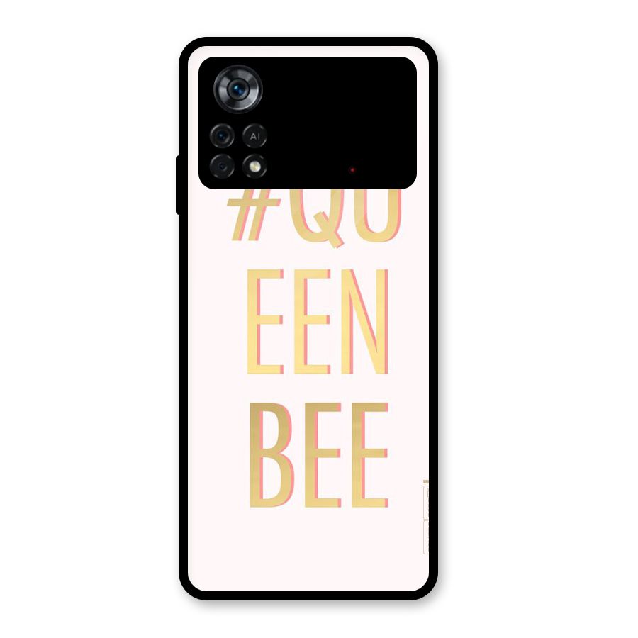 Queen Bee Glass Back Case for Poco X4 Pro 5G