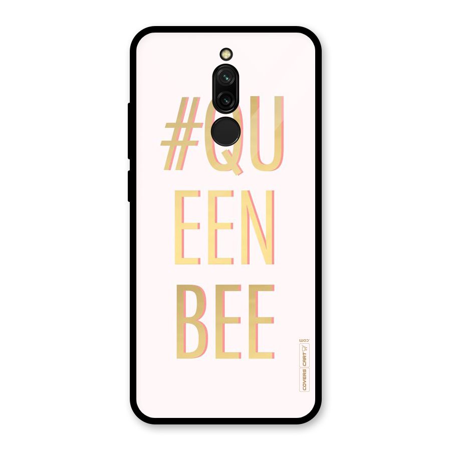 Queen Bee Glass Back Case for Redmi 8