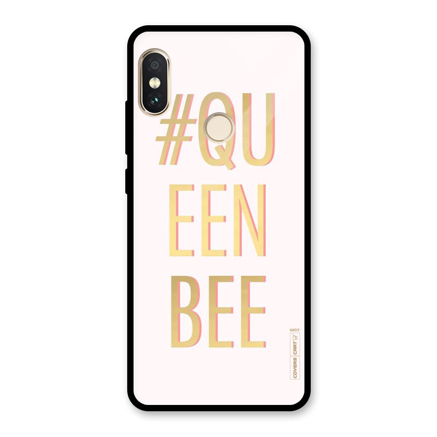 Queen Bee Glass Back Case for Redmi Note 5 Pro