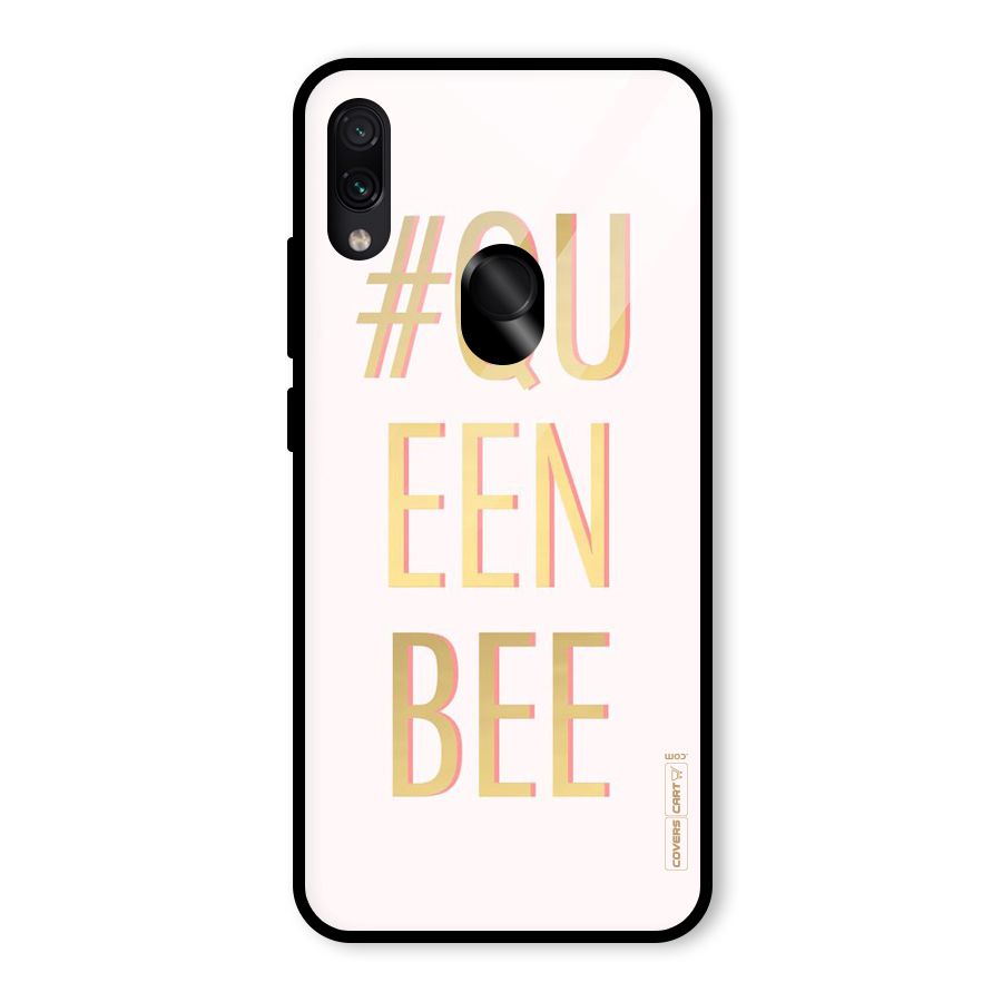 Queen Bee Glass Back Case for Redmi Note 7 Pro