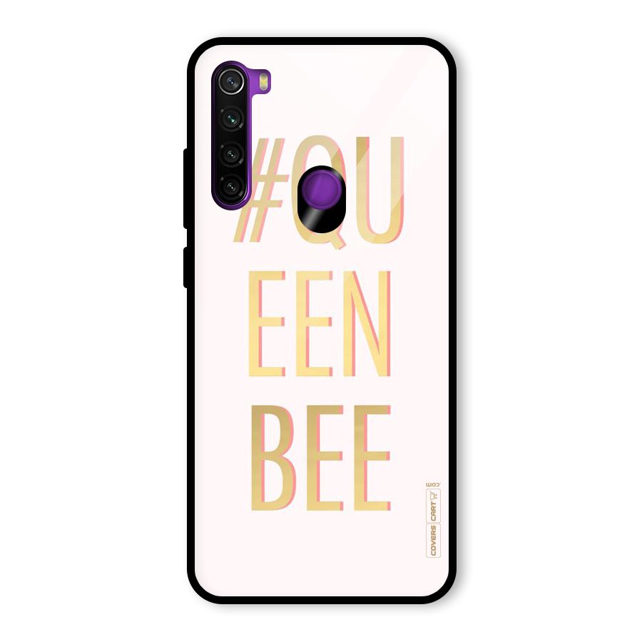 Queen Bee Glass Back Case for Redmi Note 8