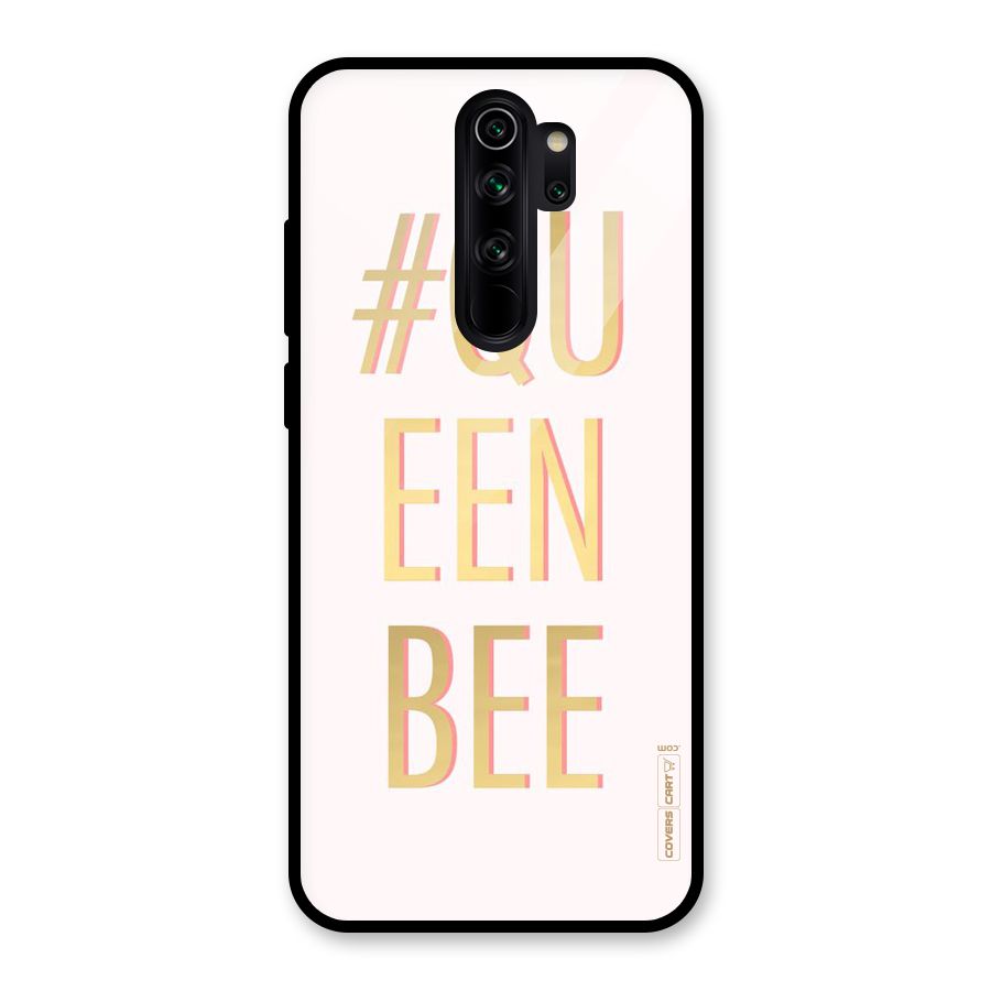 Queen Bee Glass Back Case for Redmi Note 8 Pro