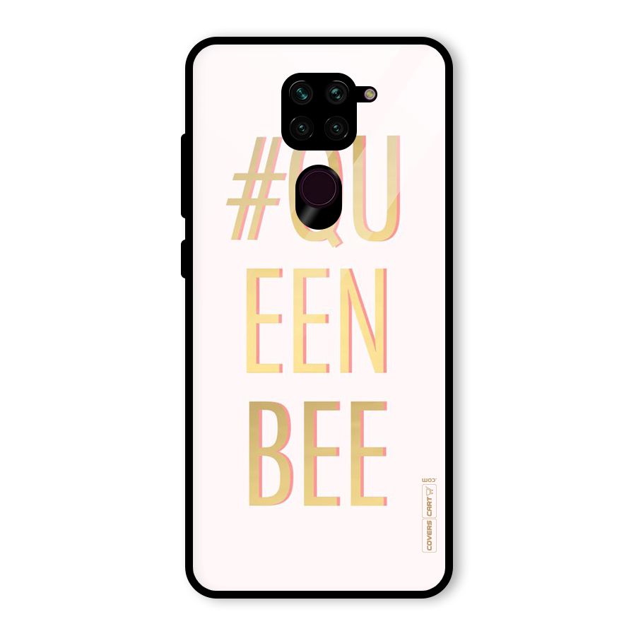 Queen Bee Glass Back Case for Redmi Note 9