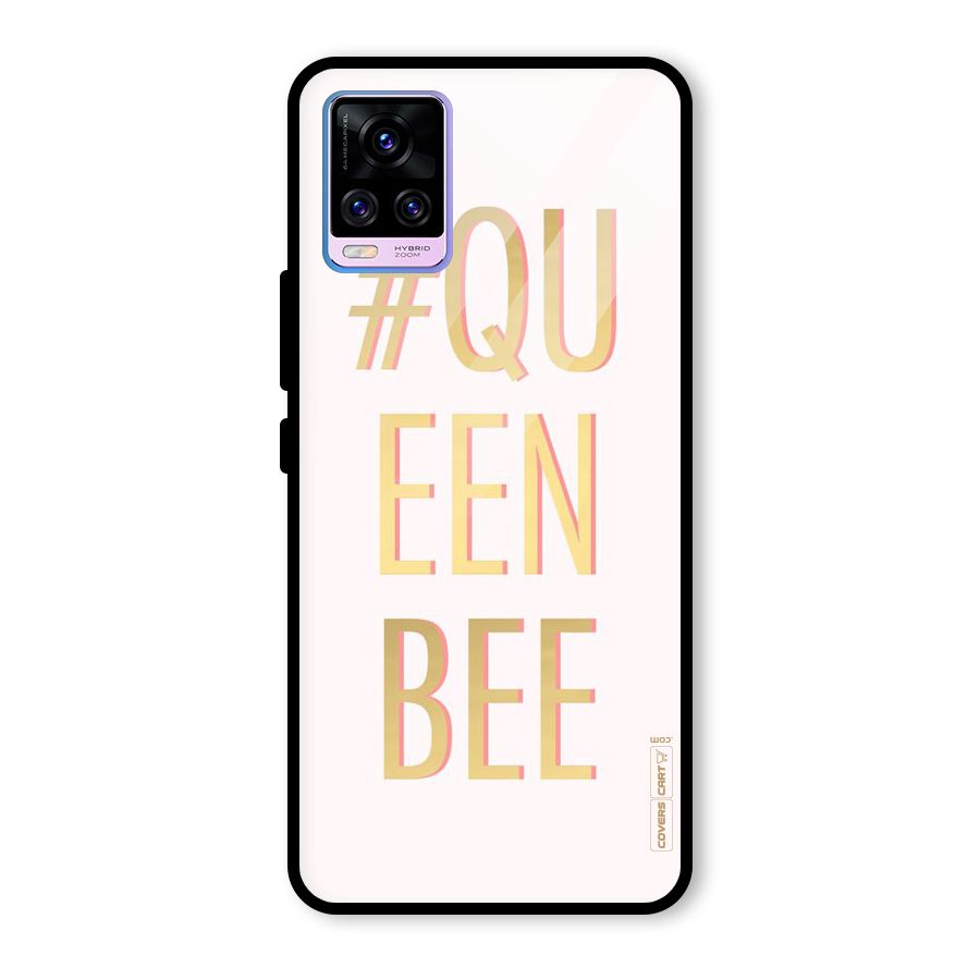 Queen Bee Glass Back Case for Vivo V20 Pro