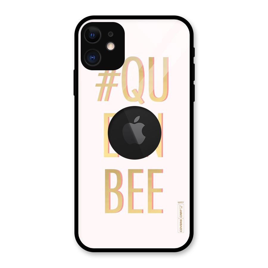 Queen Bee Glass Back Case for iPhone 11 Logo Cut