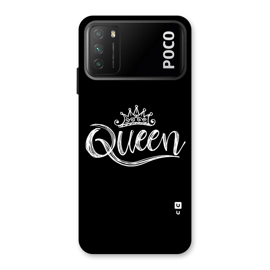 Queen Crown Back Case for Poco M3