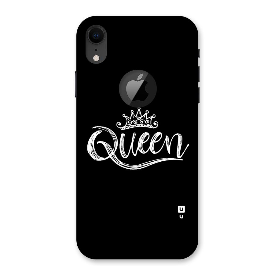 Queen Crown Back Case for iPhone XR Logo Cut