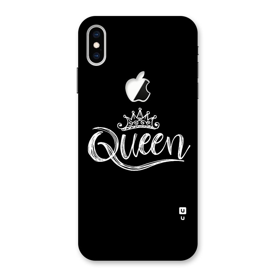 Queen Crown Back Case for iPhone XS Max Apple Cut
