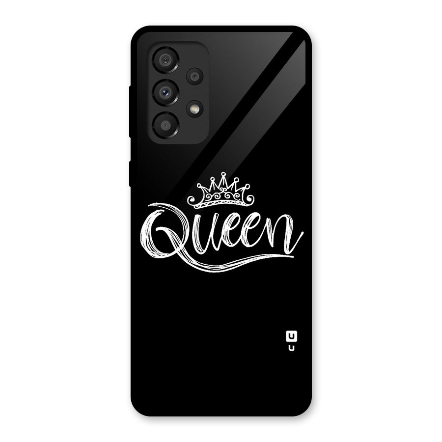Queen Crown Glass Back Case for Galaxy A33 5G