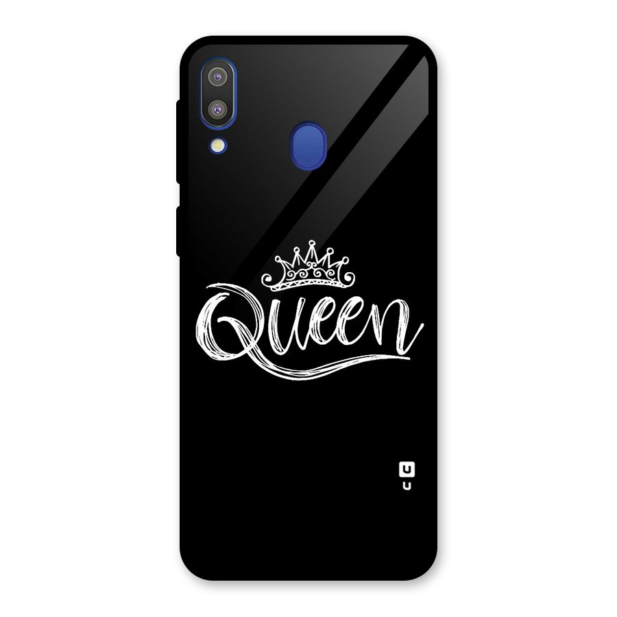 Queen Crown Glass Back Case for Galaxy M20
