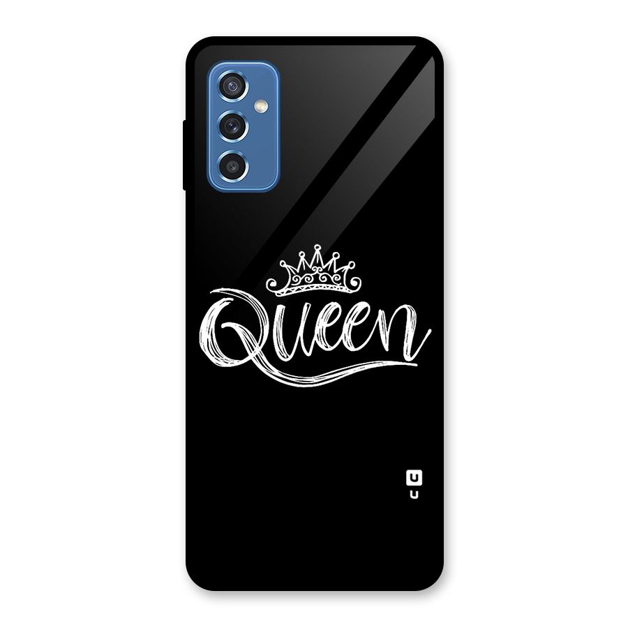 Queen Crown Glass Back Case for Galaxy M52 5G
