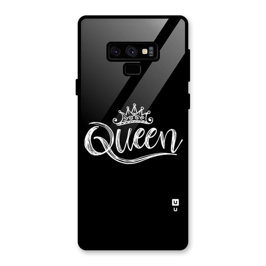 Queen Crown Glass Back Case for Galaxy Note 9