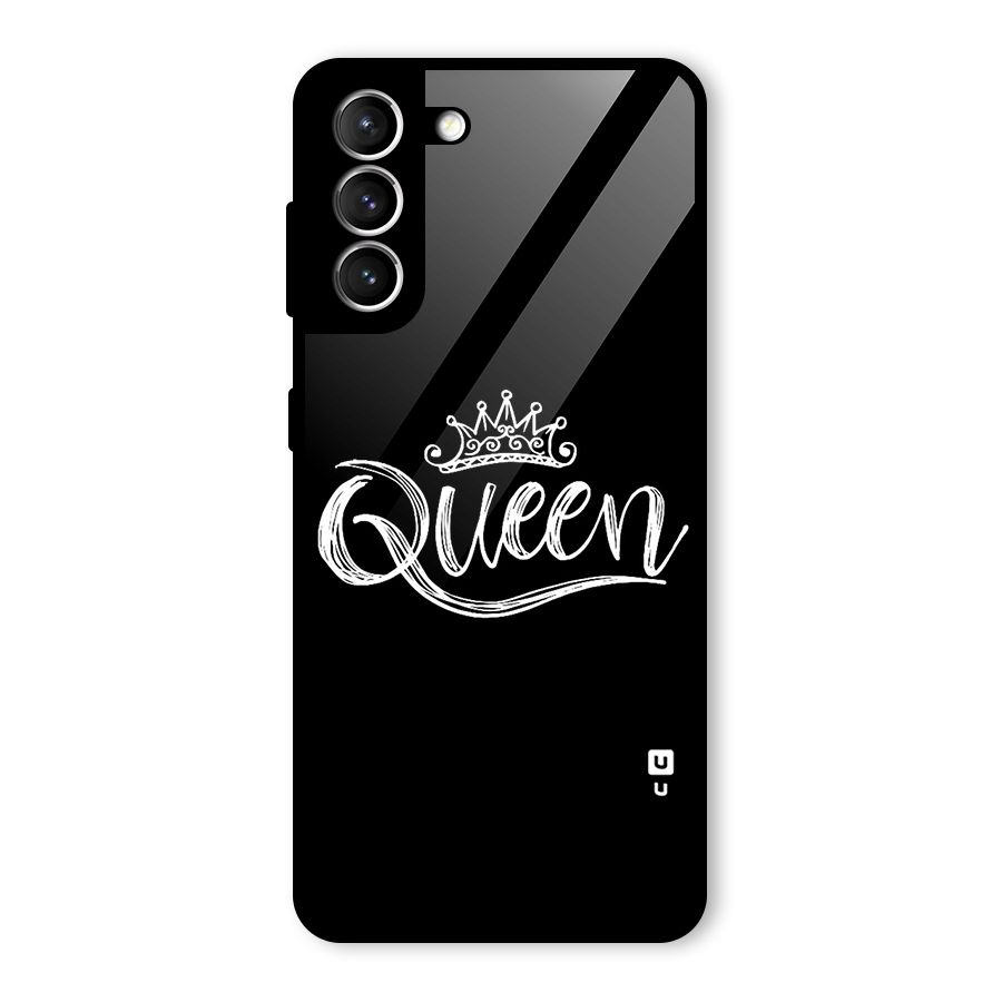 Queen Crown Glass Back Case for Galaxy S21 5G
