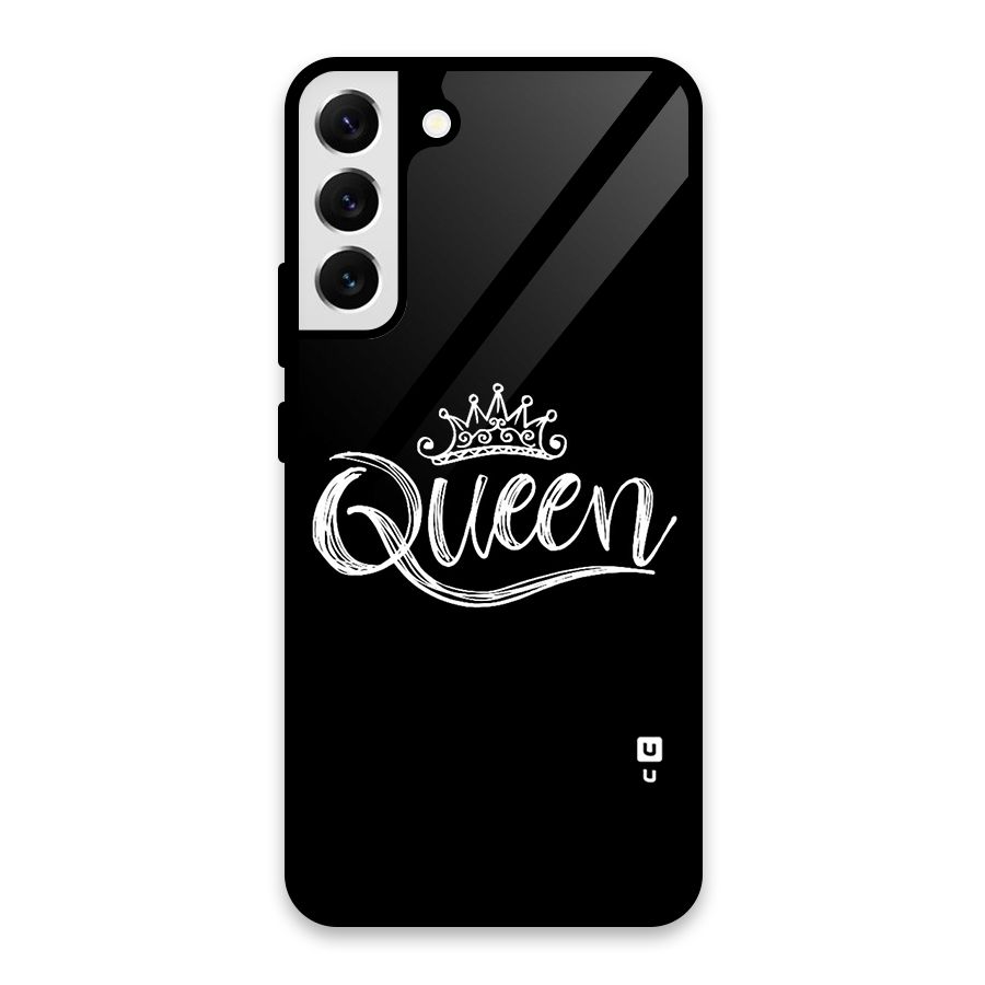 Queen Crown Glass Back Case for Galaxy S22 Plus 5G