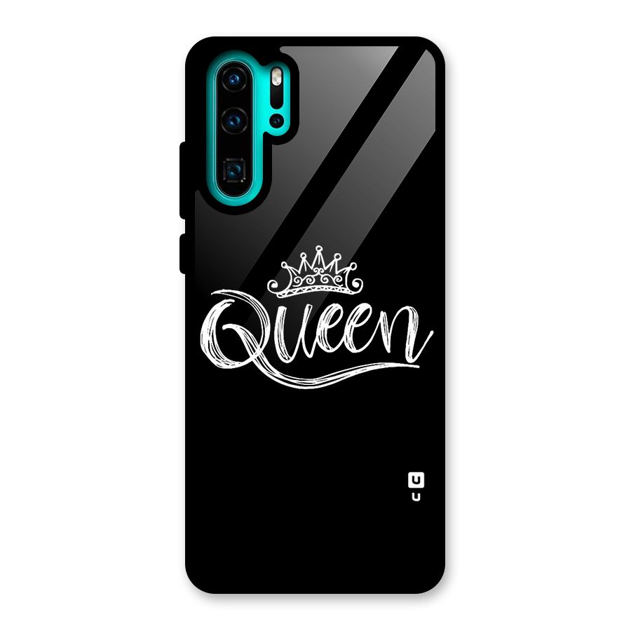 Queen Crown Glass Back Case for Huawei P30 Pro