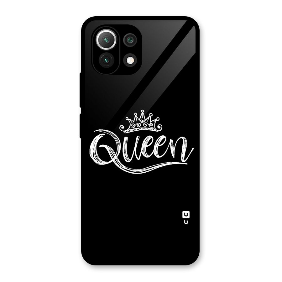 Queen Crown Glass Back Case for Mi 11 Lite