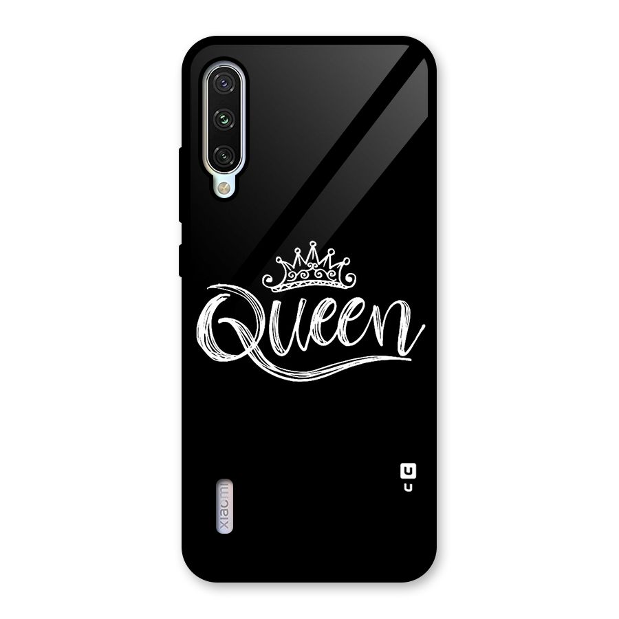 Queen Crown Glass Back Case for Mi A3