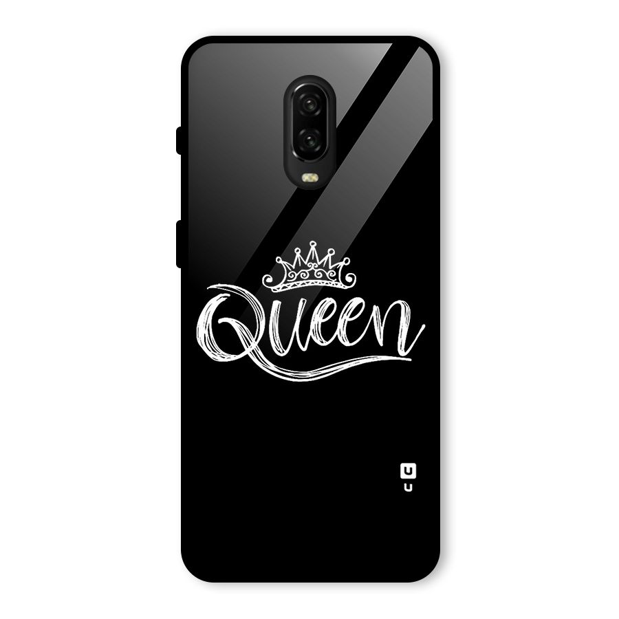 Queen Crown Glass Back Case for OnePlus 6T