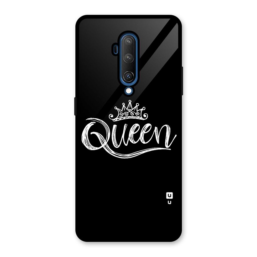Queen Crown Glass Back Case for OnePlus 7T Pro