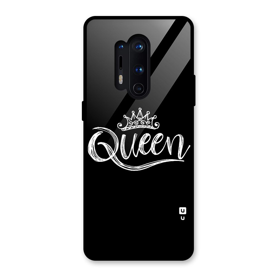 Queen Crown Glass Back Case for OnePlus 8 Pro