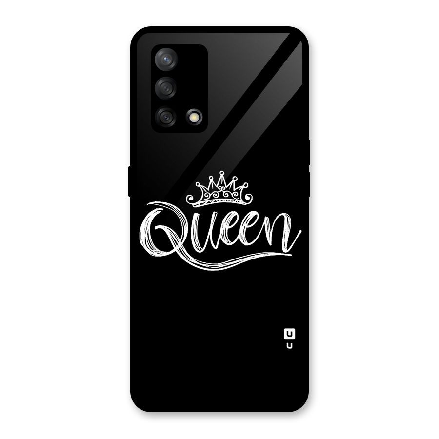 Queen Crown Glass Back Case for Oppo F19