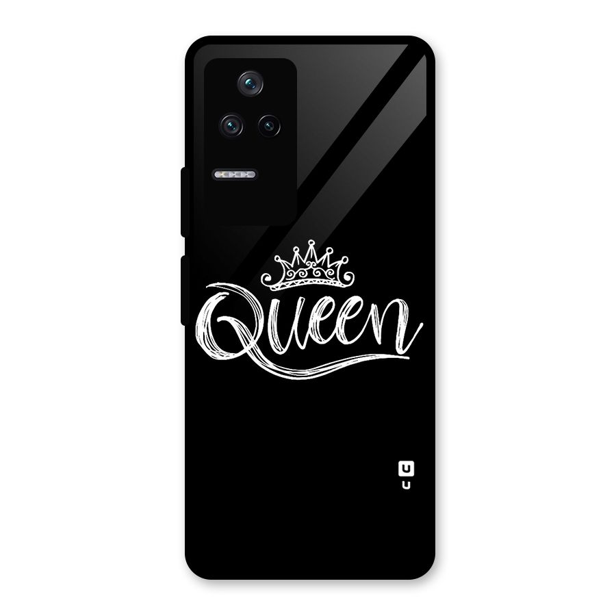 Queen Crown Glass Back Case for Poco F4 5G