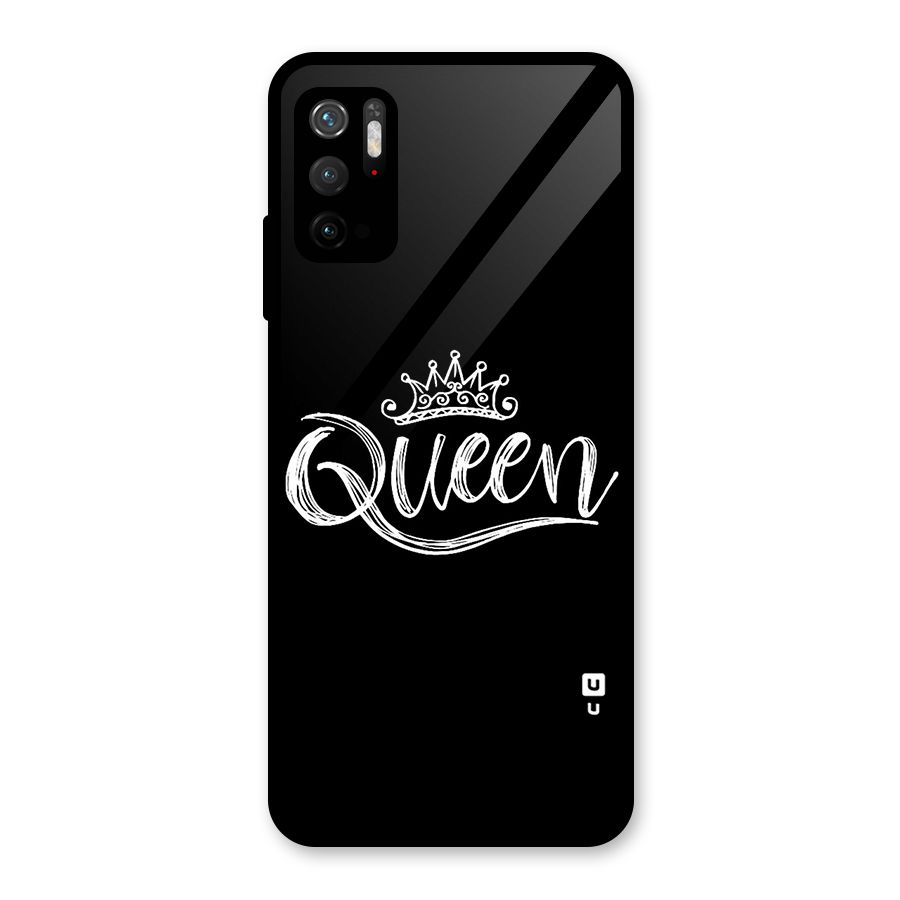 Queen Crown Glass Back Case for Poco M3 Pro 5G