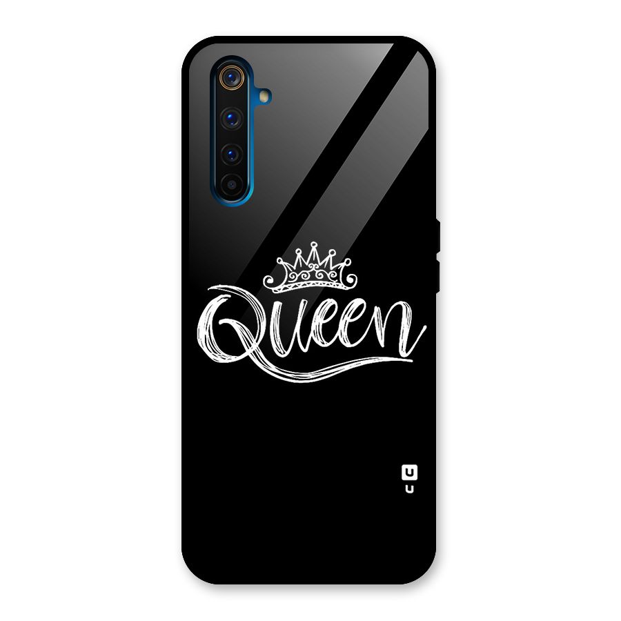 Queen Crown Glass Back Case for Realme 6 Pro