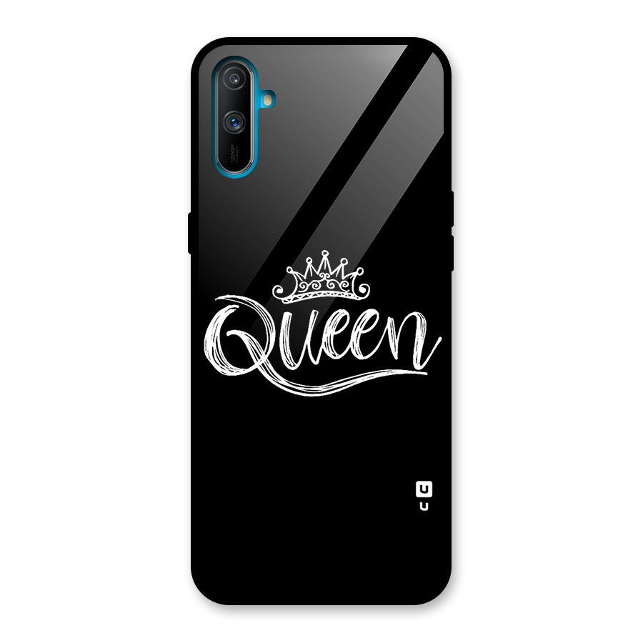 Queen Crown Glass Back Case for Realme C3