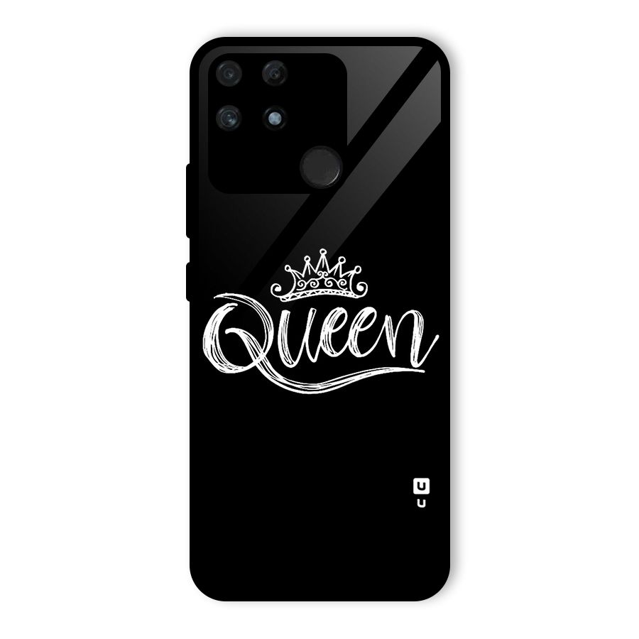 Queen Crown Glass Back Case for Realme Narzo 50A