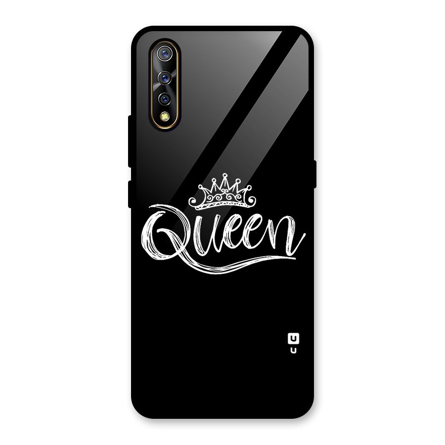 Queen Crown Glass Back Case for Vivo S1