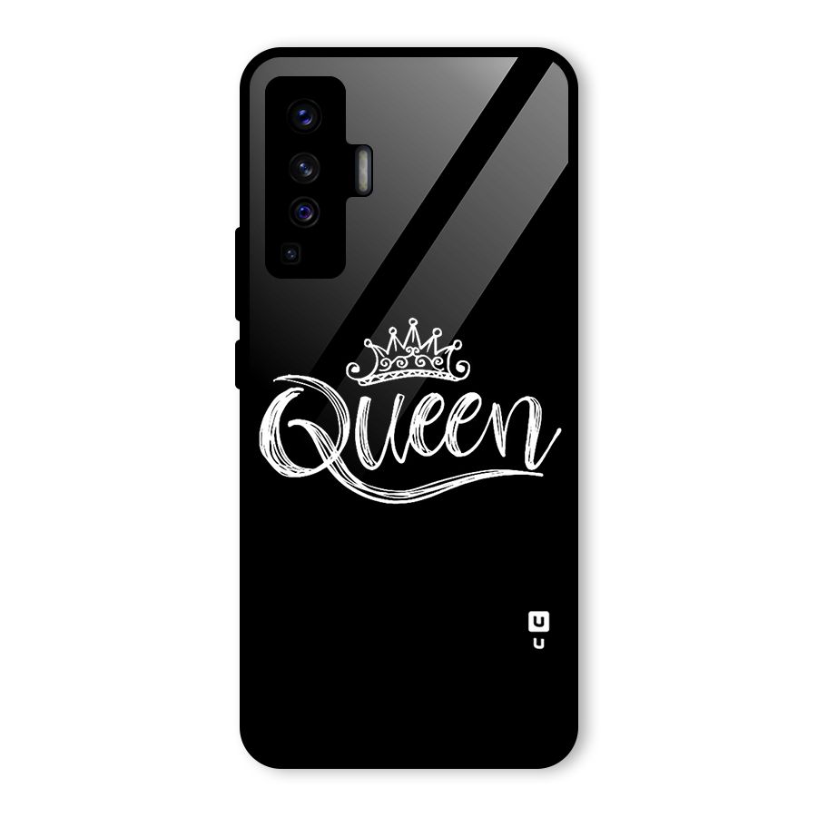 Queen Crown Glass Back Case for Vivo X50