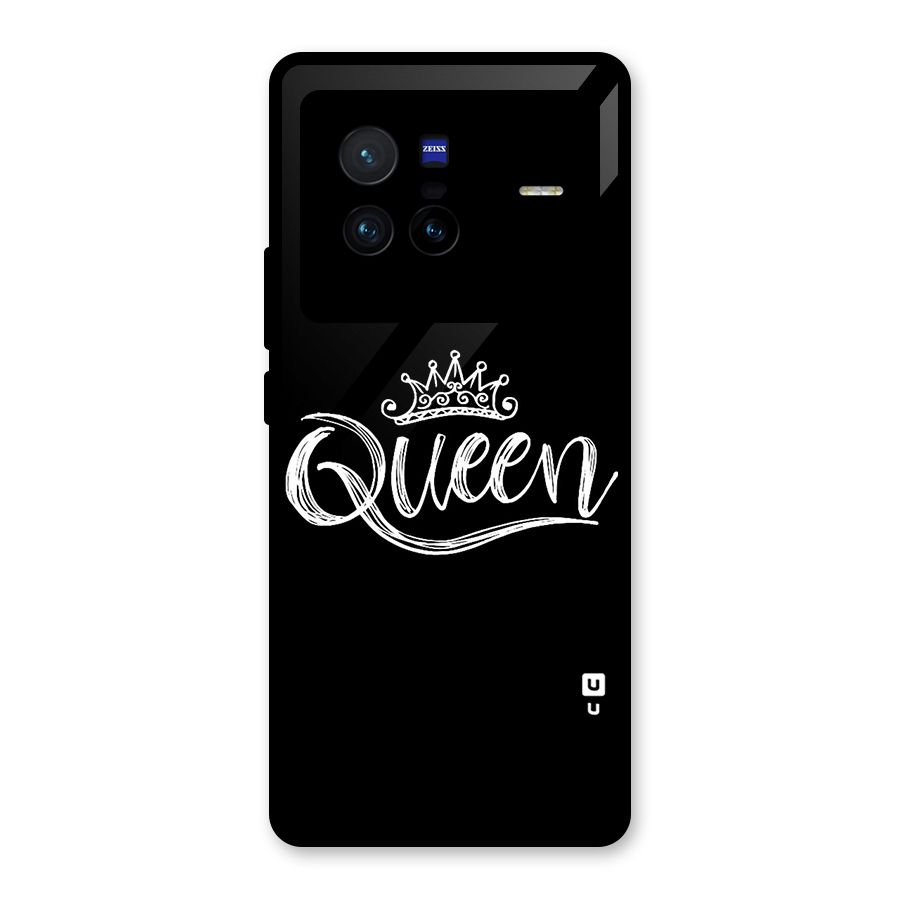 Queen Crown Glass Back Case for Vivo X80