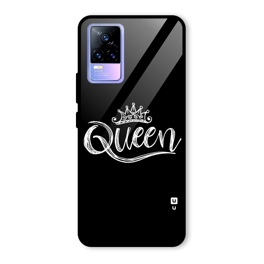 Queen Crown Glass Back Case for Vivo Y73
