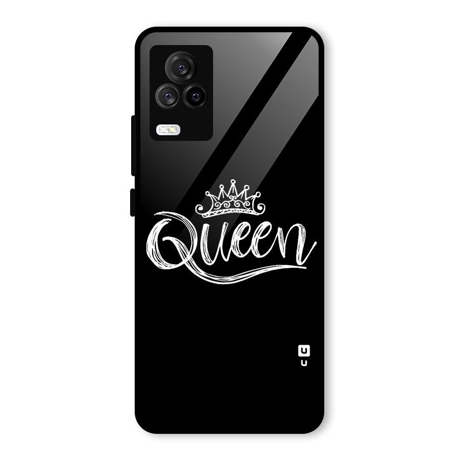 Queen Crown Glass Back Case for Vivo iQOO 7 Legend 5G