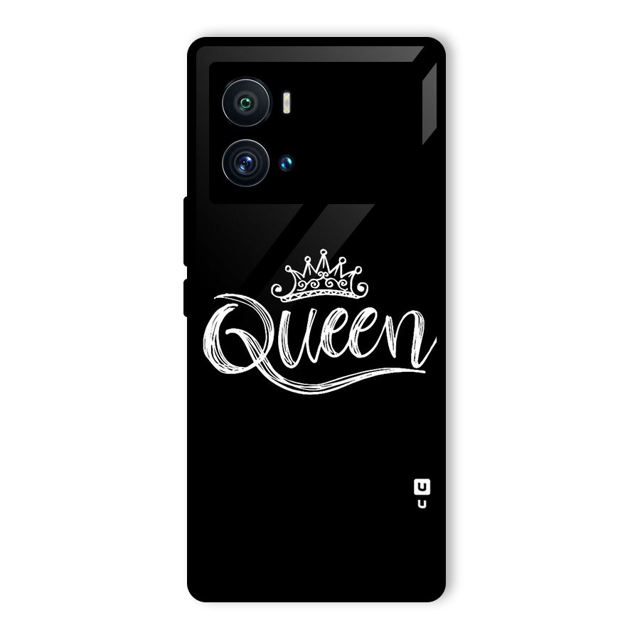 Queen Crown Glass Back Case for Vivo iQOO 9 Pro