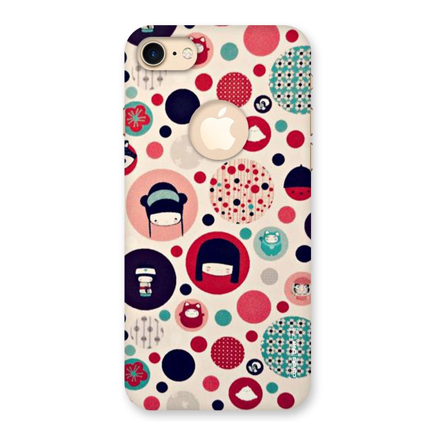 Quirky Back Case for iPhone 7 Logo Cut