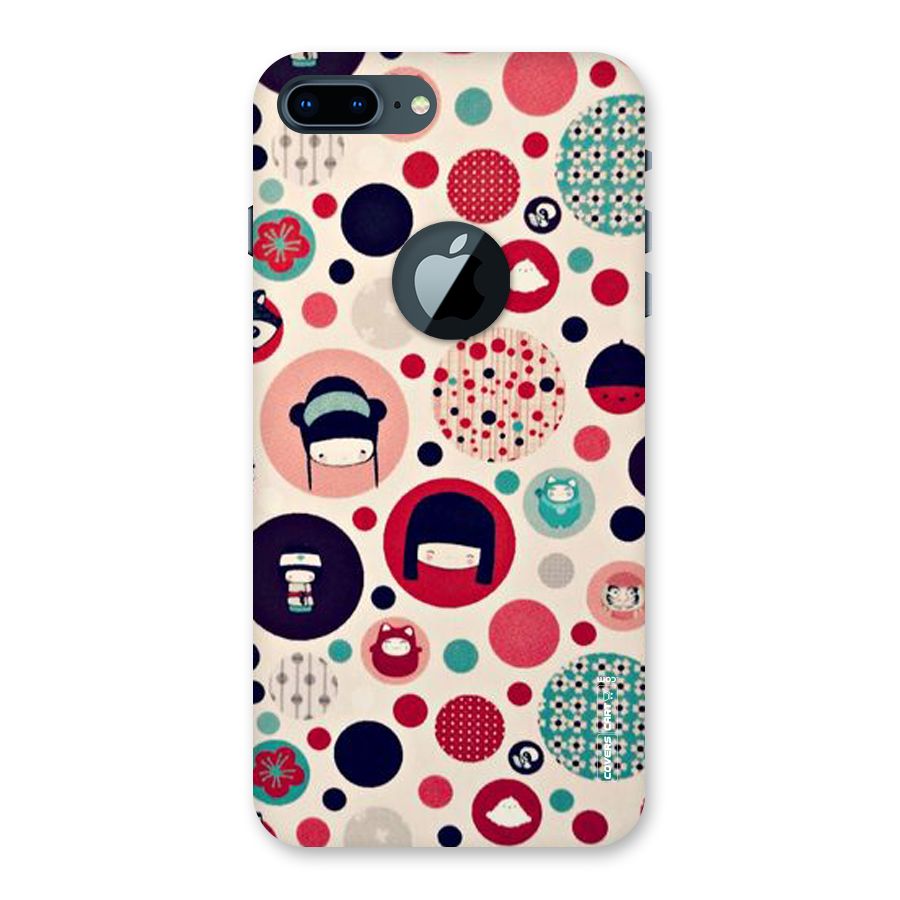 Quirky Back Case for iPhone 7 Plus Logo Cut