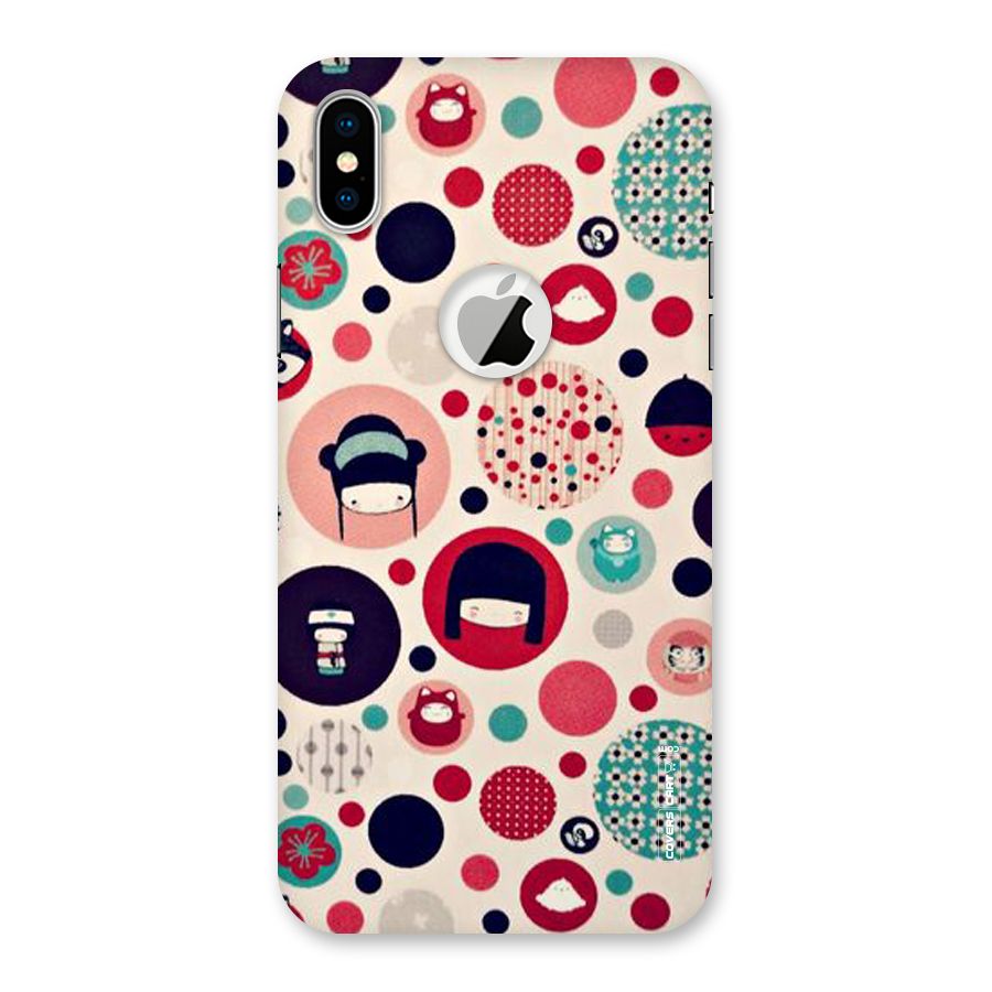 Quirky Back Case for iPhone X Logo Cut
